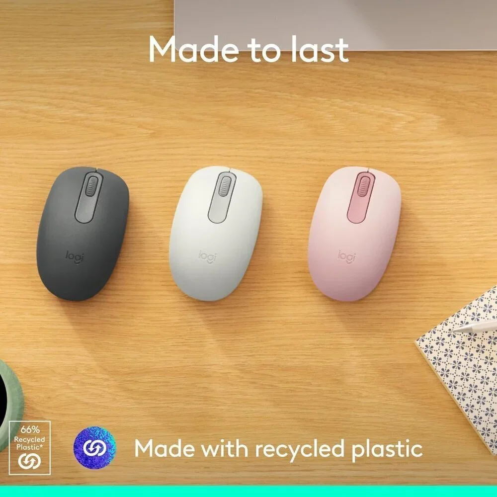 ✨Mouse Pink Bluetooth Wireless Compact and Portable 12-Month Battery for Laptops